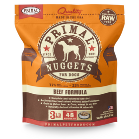 Primal Dog Raw Beef Frozen Nuggets