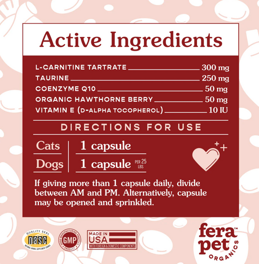Fera Pet Organics Cardiac Support for Dogs & Cats