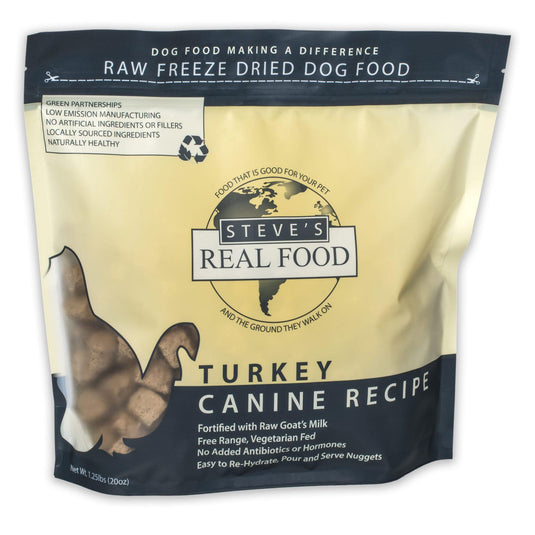 Steve's Real Freeze-Dried Turkey 20oz - Discover Dogs