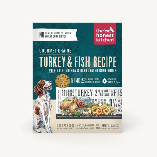 Honest Kitchen Gourmet Grains Dehydrated Turkey/Fish 10lb