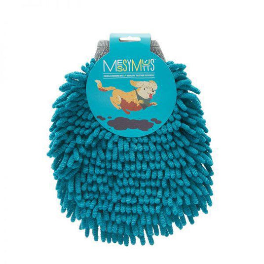 Messy Mutts Blue Grooming Mitt - Discover Dogs Online