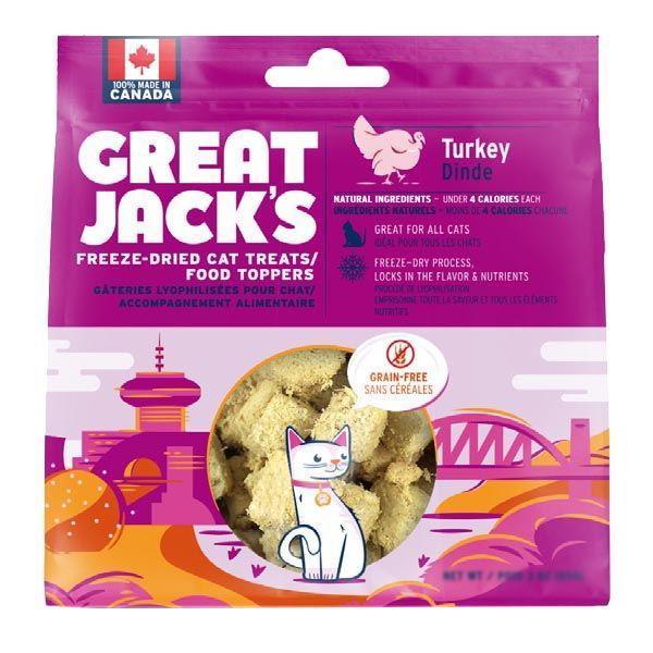 Load image into Gallery viewer, Great Jack&#39;s Freeze Dried Turkey Cat Treats
