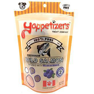 Load image into Gallery viewer, Yappetizers Salmon &amp; Blueberry 85g - Discover Dogs
