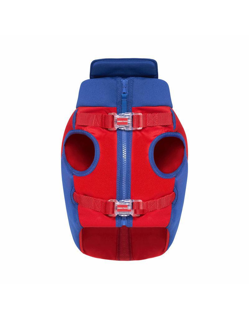 Load image into Gallery viewer, Canada Pooch High Tide Life Jacket Red/Blue
