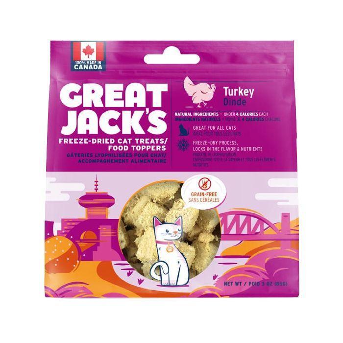 Load image into Gallery viewer, Great Jack&#39;s Freeze Dried Turkey Cat Treats
