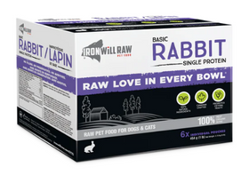 Iron Will Raw Basic Rabbit 6lb