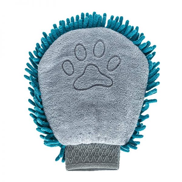 Load image into Gallery viewer, Messy Mutts Blue Grooming Mitt - Discover Dogs Online
