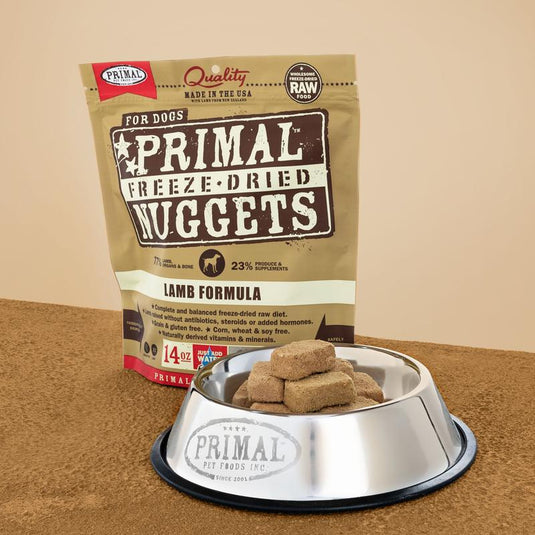 Primal Dog Raw Lamb Frozen Nuggets