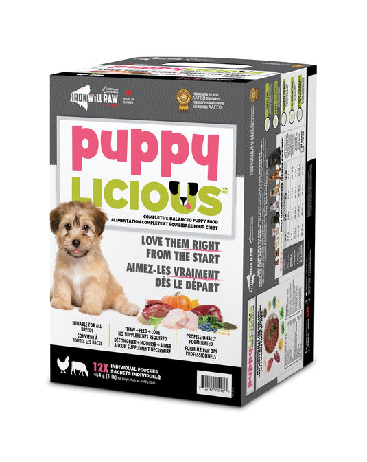 Iron Will Raw Puppy-Licious Variety Box 12 lb
