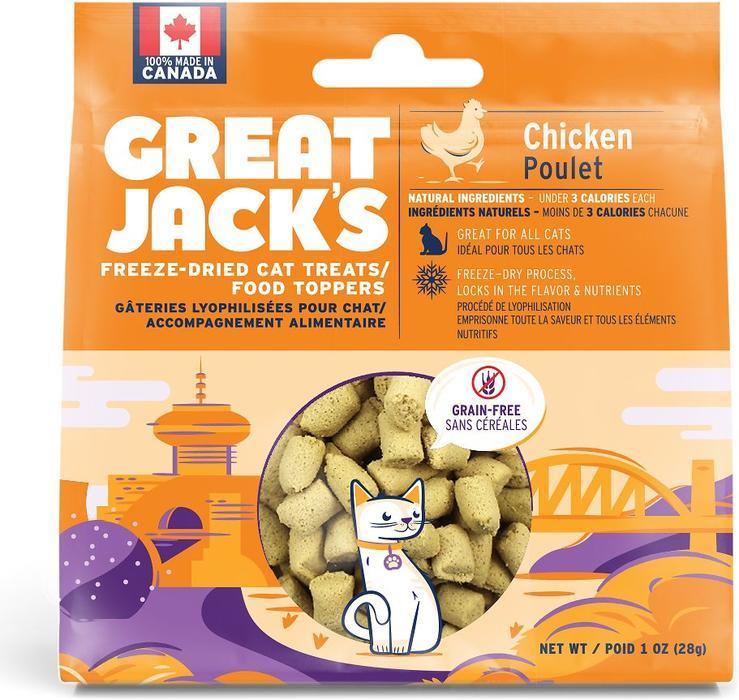 Load image into Gallery viewer, Great Jack&#39;s Freeze Dried Chicken Cat Treats
