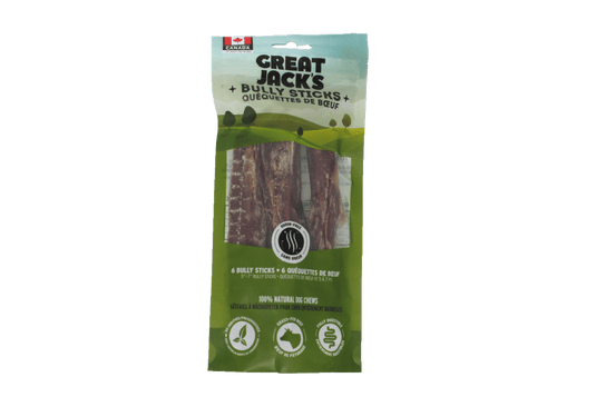 Great Jack's Bully Stick 5-7" - 6 Pack - Discover Dogs