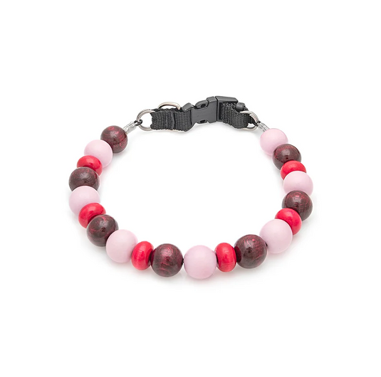 Furry Beads Collar 46 - Berry Cute