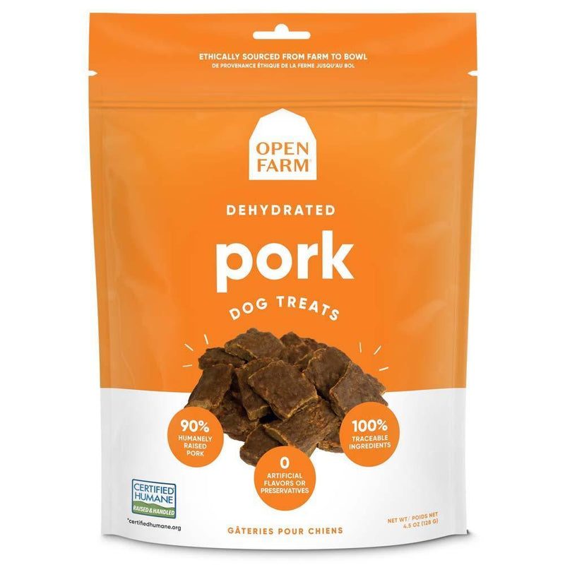 Load image into Gallery viewer, Open Farm Dehydrated Pork Treats 4.5oz
