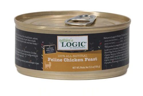 Nature's Logic Feline Chicken Feast Canned 5.5oz