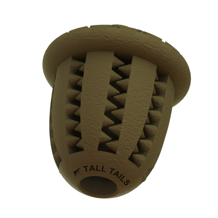 Load image into Gallery viewer, Tall Tails Natural Rubber Acorn Interactive Toy 3&quot;
