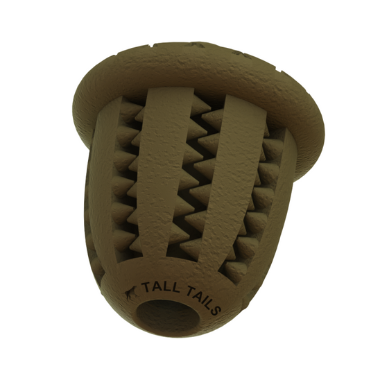 Tall Tails Natural Rubber Acorn Interactive Toy 3"