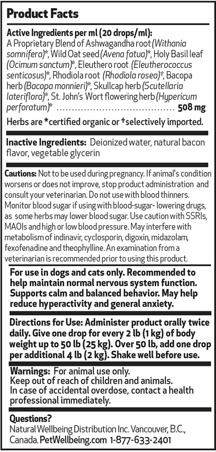 Pet wellbeing calming sales care